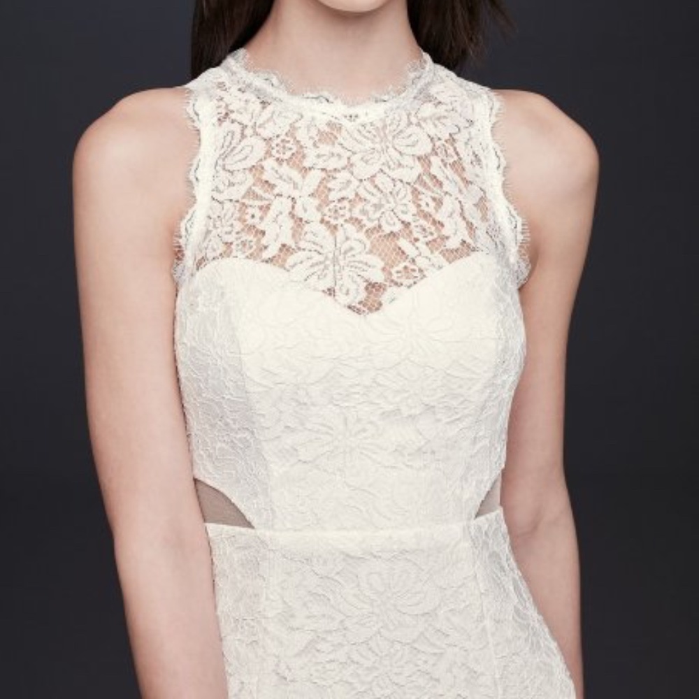 DB Studio Lace Wedding Dress, Size 6